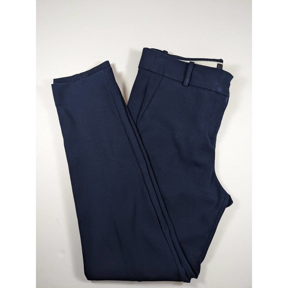 J Crew Cameron Dress Pants Navy Blue 10 Skinny Leg Slacks Trousers Pockets - Picture 6 of 6